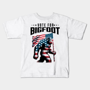 Vote For Bigfoot 2024 Kids T-Shirt